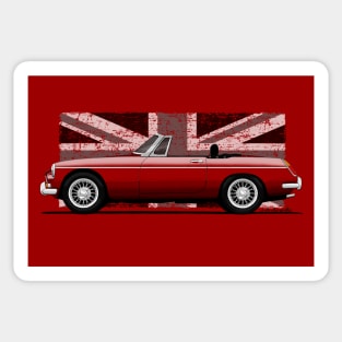 The classic british sports car roadster Sticker